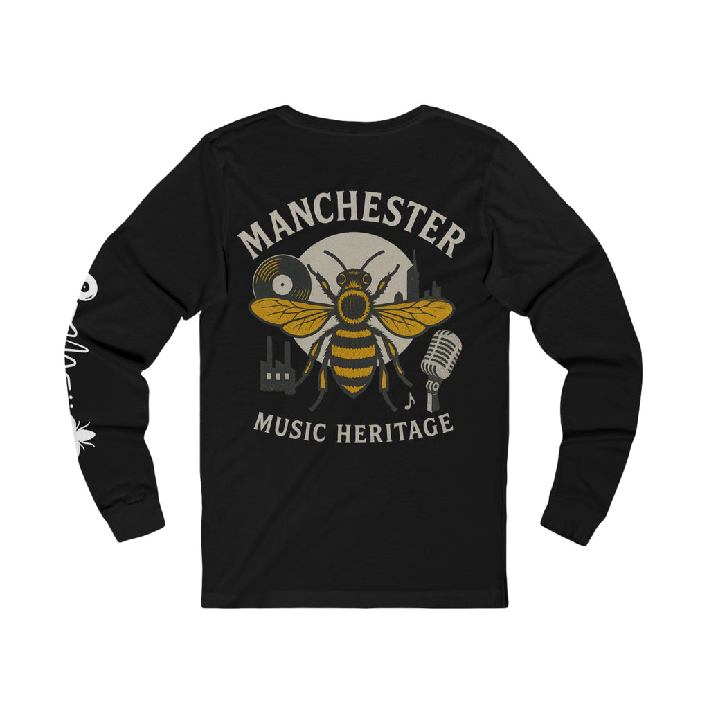 Manchester Music Heritage Long Sleeve Tee — Bee & Vinyl Cityscape
