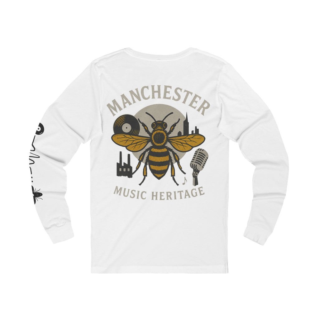 Manchester Music Heritage Long Sleeve Tee — Bee & Vinyl Cityscape