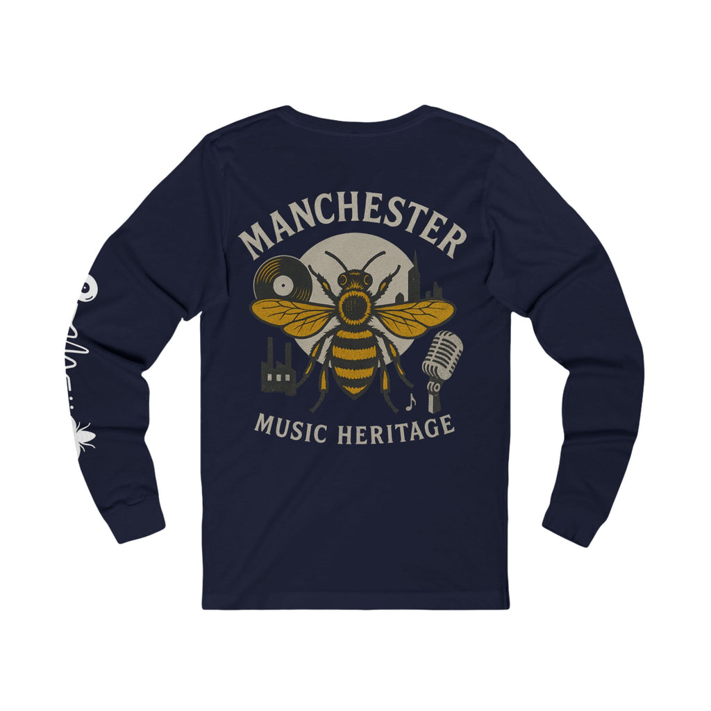 Manchester Music Heritage Long Sleeve Tee — Bee & Vinyl Cityscape