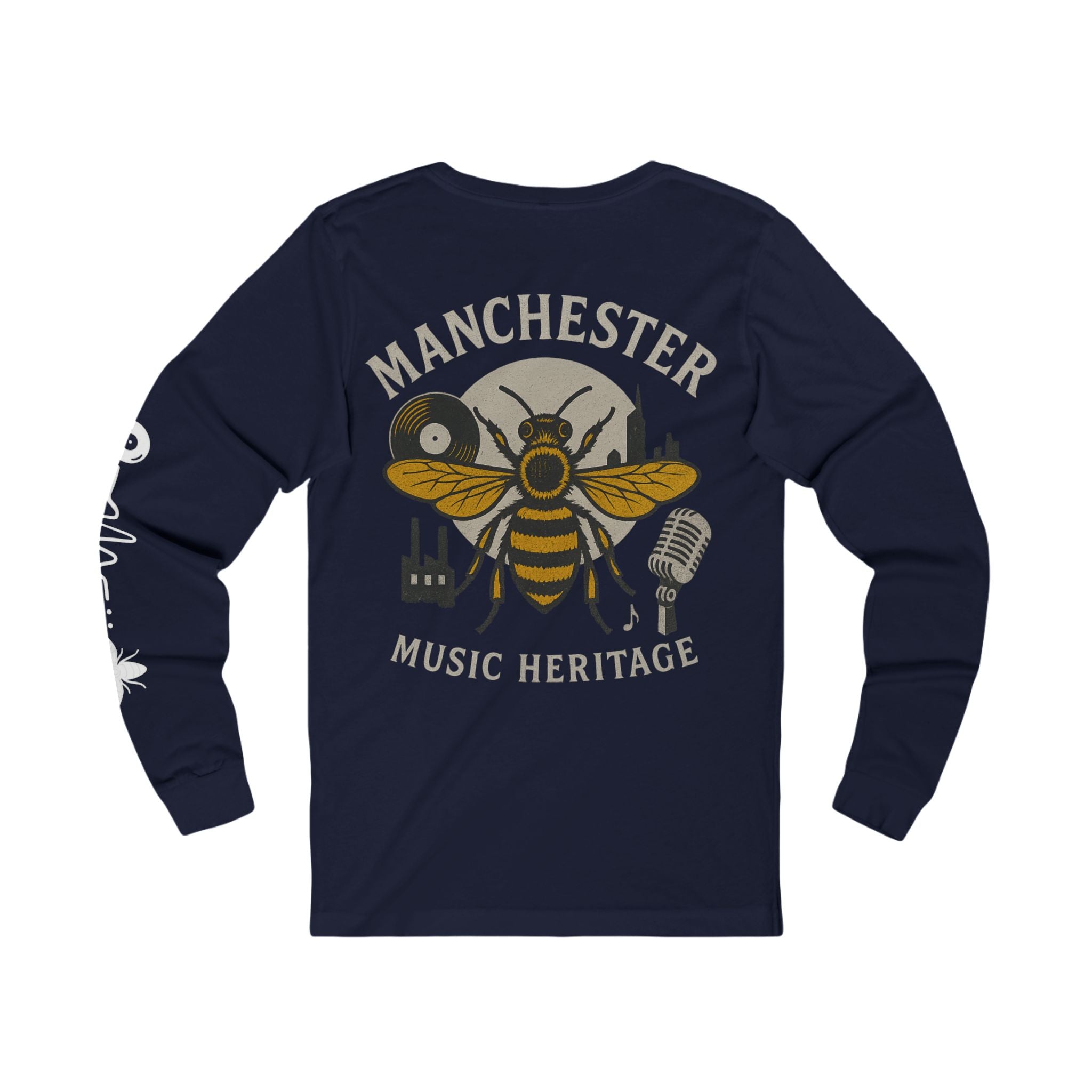 Manchester Music Heritage Long Sleeve Tee — Bee & Vinyl Cityscape